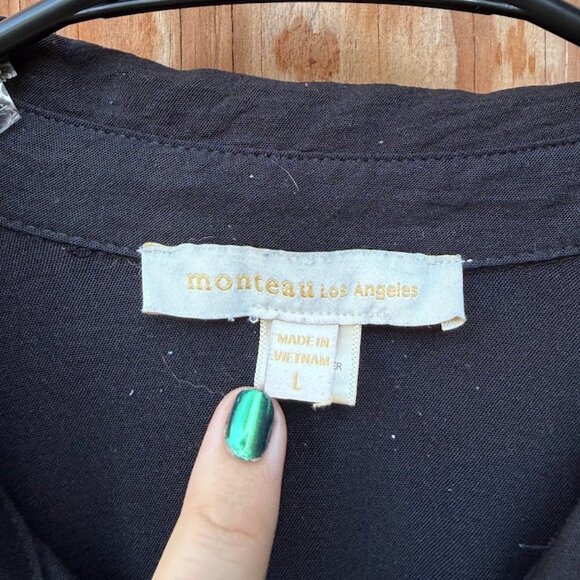 Monteau Black Jumpsuit (Size L) - Picture 3 of 4